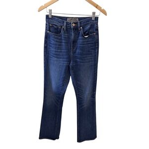 Point Sur Denim J.Crew Women 26 High Rise Straight Leg Jeans Dark Wash Indigo